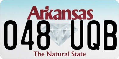 AR license plate 048UQB
