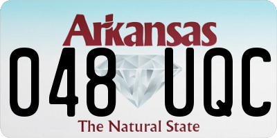 AR license plate 048UQC