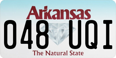 AR license plate 048UQI
