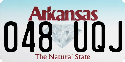 AR license plate 048UQJ