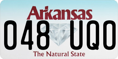 AR license plate 048UQO