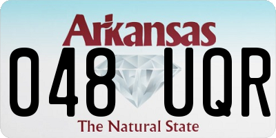 AR license plate 048UQR