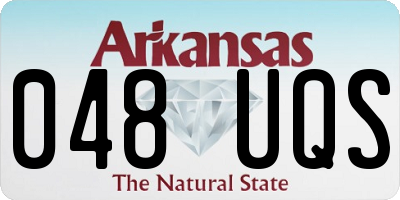 AR license plate 048UQS