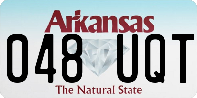 AR license plate 048UQT