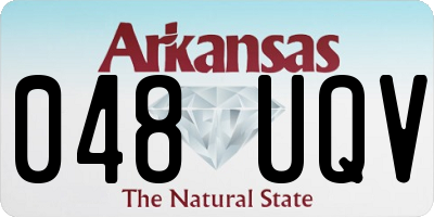 AR license plate 048UQV
