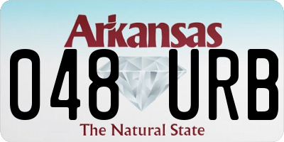AR license plate 048URB