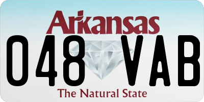 AR license plate 048VAB
