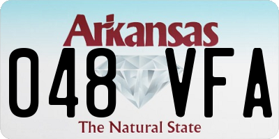 AR license plate 048VFA