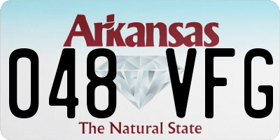 AR license plate 048VFG