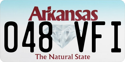 AR license plate 048VFI
