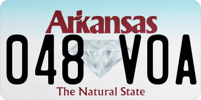 AR license plate 048VOA