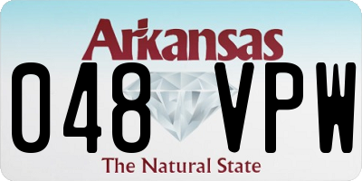 AR license plate 048VPW