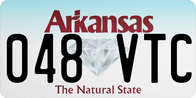 AR license plate 048VTC
