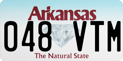 AR license plate 048VTM