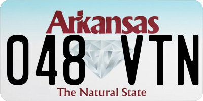 AR license plate 048VTN