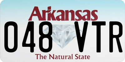 AR license plate 048VTR