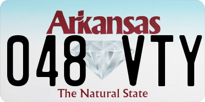 AR license plate 048VTY