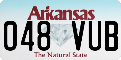 AR license plate 048VUB