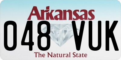AR license plate 048VUK