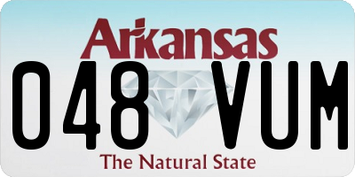 AR license plate 048VUM