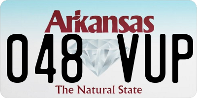 AR license plate 048VUP
