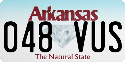 AR license plate 048VUS