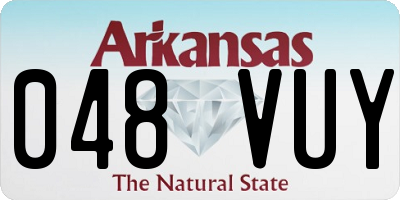AR license plate 048VUY