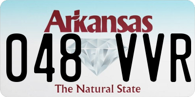 AR license plate 048VVR