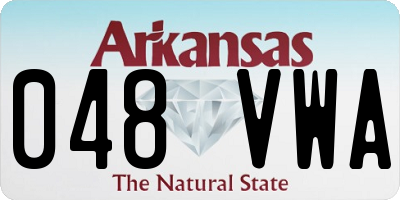 AR license plate 048VWA