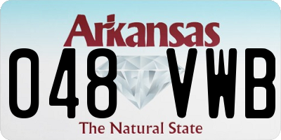 AR license plate 048VWB
