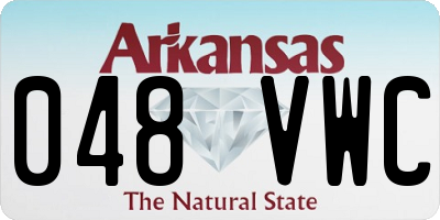 AR license plate 048VWC