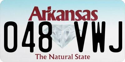 AR license plate 048VWJ