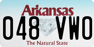 AR license plate 048VWO