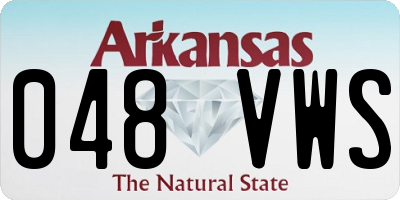 AR license plate 048VWS