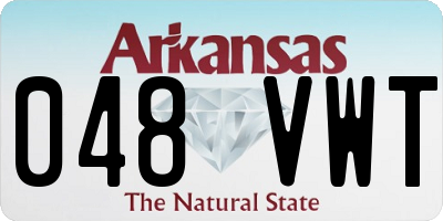 AR license plate 048VWT