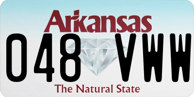 AR license plate 048VWW