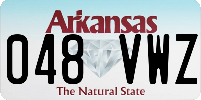 AR license plate 048VWZ