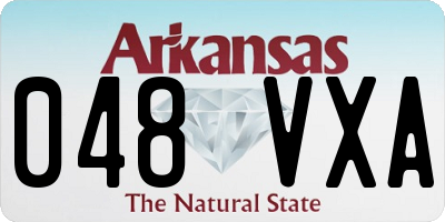 AR license plate 048VXA