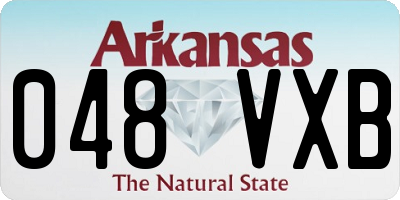 AR license plate 048VXB