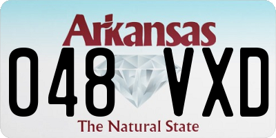 AR license plate 048VXD