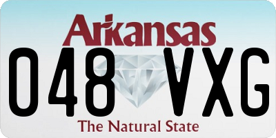 AR license plate 048VXG