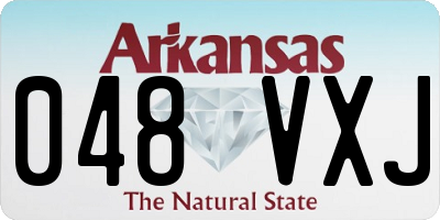 AR license plate 048VXJ