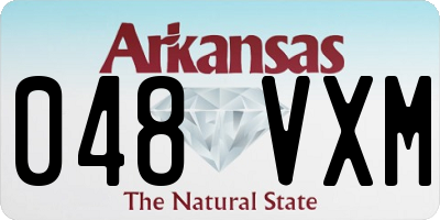 AR license plate 048VXM
