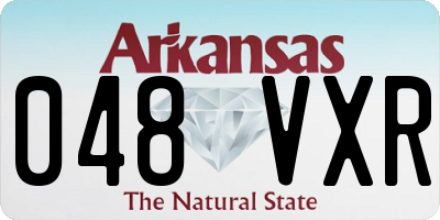 AR license plate 048VXR