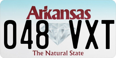 AR license plate 048VXT