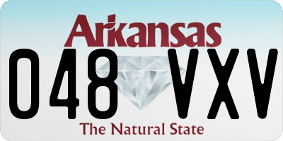 AR license plate 048VXV