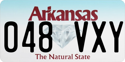 AR license plate 048VXY