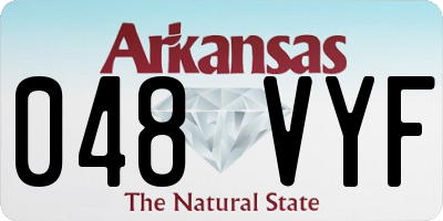 AR license plate 048VYF