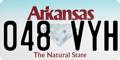 AR license plate 048VYH