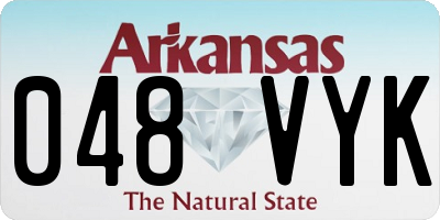 AR license plate 048VYK